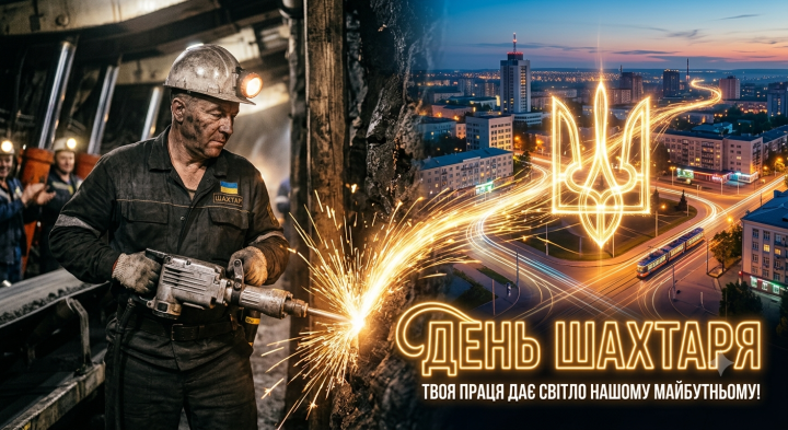 Шановні шахтарі! Прийміть щирі вітання з професійним святом!