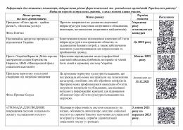 Інформація для активних мешканців, підприємств різних форм власності  та  громадських організацій Тернівського району!